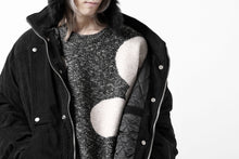 画像をギャラリービューアに読み込む, A.F ARTEFACT POLKA PATTERN KNIT TOPS (GREY x BEIGE)