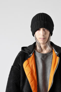 画像をギャラリービューアに読み込む, A.F ARTEFACT WOOL RIB KNIT CAP (BLACK)