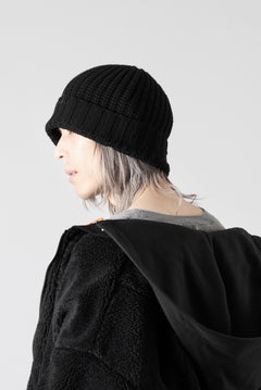 画像をギャラリービューアに読み込む, A.F ARTEFACT WOOL RIB KNIT CAP (BLACK)