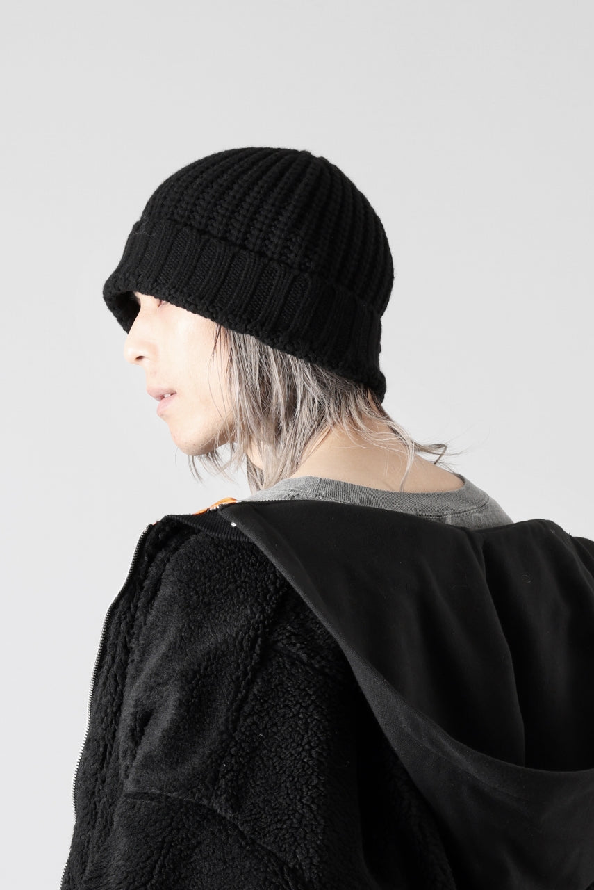 画像をギャラリービューアに読み込む, A.F ARTEFACT WOOL RIB KNIT CAP (BLACK)