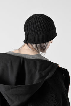 画像をギャラリービューアに読み込む, A.F ARTEFACT WOOL RIB KNIT CAP (BLACK)