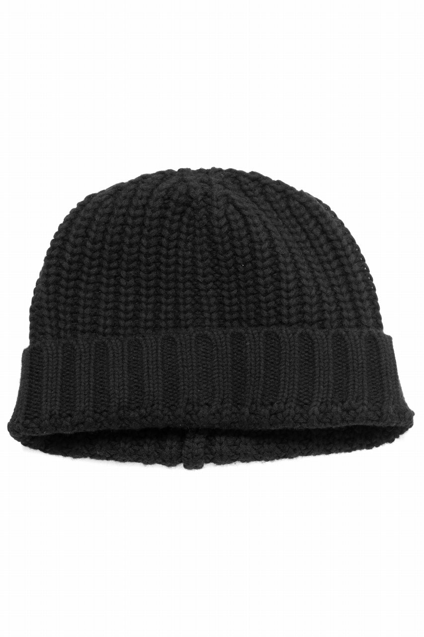 画像をギャラリービューアに読み込む, A.F ARTEFACT WOOL RIB KNIT CAP (BLACK)