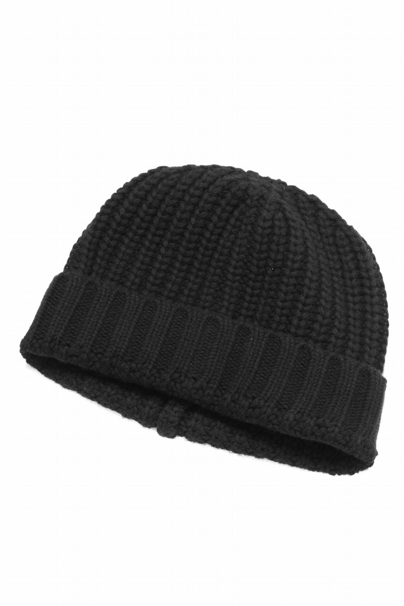 A.F ARTEFACT WOOL RIB KNIT CAP (BLACK)の商品ページ | エーエフ