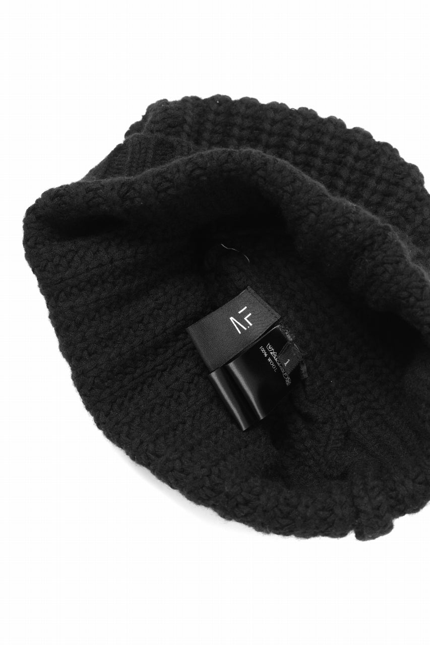 画像をギャラリービューアに読み込む, A.F ARTEFACT WOOL RIB KNIT CAP (BLACK)