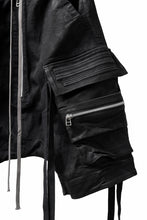 画像をギャラリービューアに読み込む, A.F ARTEFACT LOWCROTCH MILITARY WIDE SHORTS / COATING TWILL (BLACK)