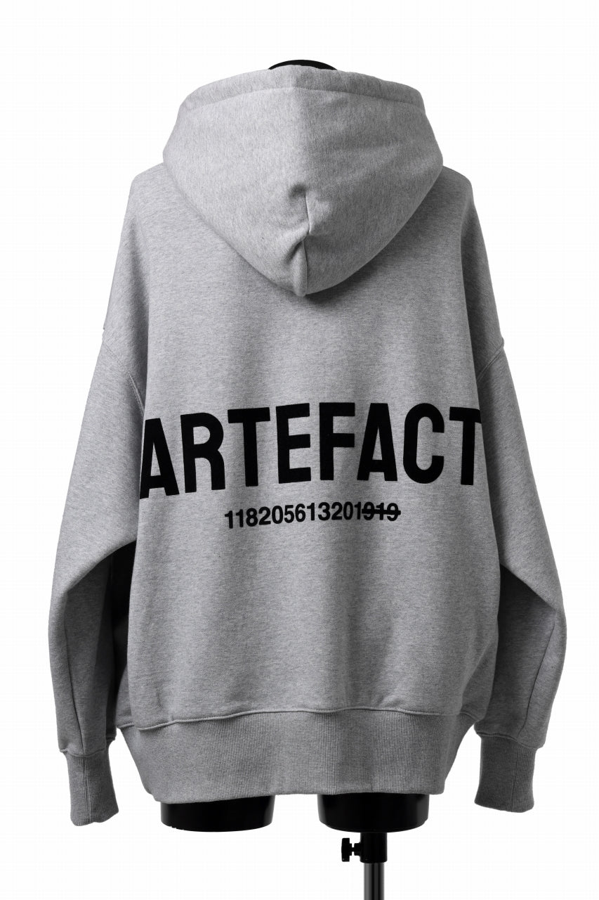 画像をギャラリービューアに読み込む, A.F ARTEFACT BACK LOGO SWEAT HOODIE (HEATHER GREY)
