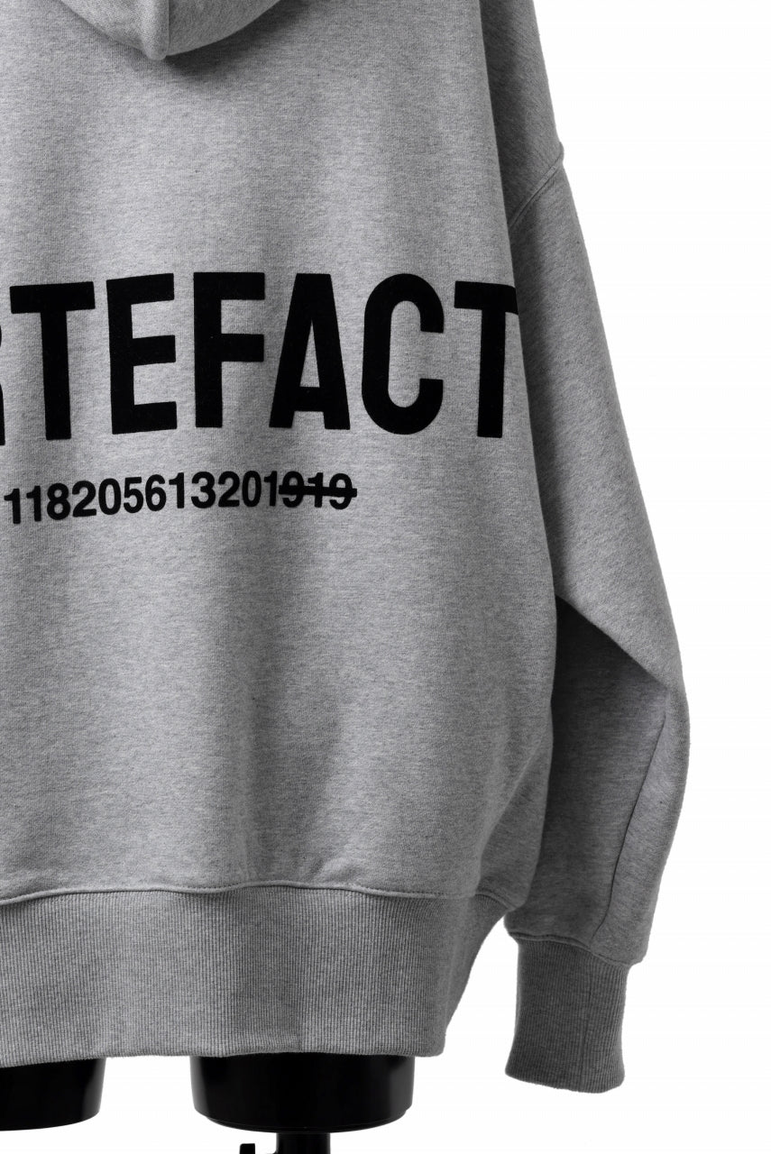 画像をギャラリービューアに読み込む, A.F ARTEFACT BACK LOGO SWEAT HOODIE (HEATHER GREY)