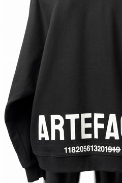 画像をギャラリービューアに読み込む, A.F ARTEFACT BACK LOGO SWEAT RAGLAN TOPS (BLACK)