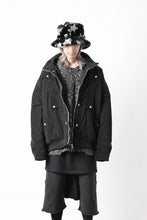 画像をギャラリービューアに読み込む, A.F ARTEFACT COVERALL BLOUSON / CORDUROY & QUILTING PADDED (BLACK)