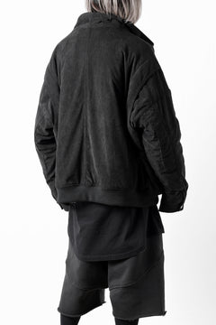 画像をギャラリービューアに読み込む, A.F ARTEFACT COVERALL BLOUSON / CORDUROY & QUILTING PADDED (BLACK)