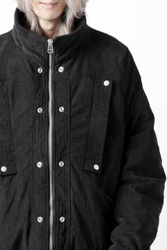 画像をギャラリービューアに読み込む, A.F ARTEFACT COVERALL BLOUSON / CORDUROY & QUILTING PADDED (BLACK)