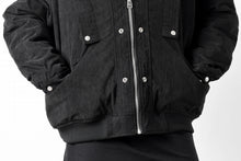 画像をギャラリービューアに読み込む, A.F ARTEFACT COVERALL BLOUSON / CORDUROY & QUILTING PADDED (BLACK)