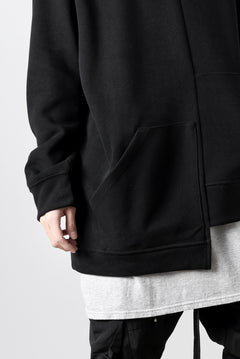画像をギャラリービューアに読み込む, A.F ARTEFACT ASYMMETRY LOOP HEM TOP / COPE KNIT JERSEY (BLACK)
