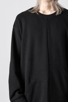 画像をギャラリービューアに読み込む, A.F ARTEFACT ASYMMETRY LOOP HEM TOP / COPE KNIT JERSEY (BLACK)