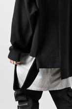 画像をギャラリービューアに読み込む, A.F ARTEFACT ASYMMETRY LOOP HEM TOP / COPE KNIT JERSEY (BLACK)