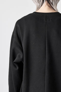 画像をギャラリービューアに読み込む, A.F ARTEFACT ASYMMETRY LOOP HEM TOP / COPE KNIT JERSEY (BLACK)