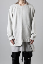 画像をギャラリービューアに読み込む, A.F ARTEFACT ASYMMETRY LOOP HEM TOP / COPE KNIT JERSEY (LIGHT GREY)