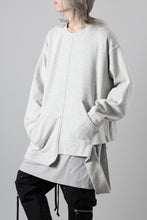 画像をギャラリービューアに読み込む, A.F ARTEFACT ASYMMETRY LOOP HEM TOP / COPE KNIT JERSEY (LIGHT GREY)