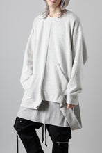 画像をギャラリービューアに読み込む, A.F ARTEFACT ASYMMETRY LOOP HEM TOP / COPE KNIT JERSEY (LIGHT GREY)