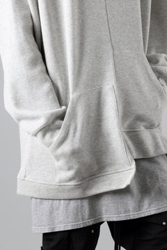 画像をギャラリービューアに読み込む, A.F ARTEFACT ASYMMETRY LOOP HEM TOP / COPE KNIT JERSEY (LIGHT GREY)