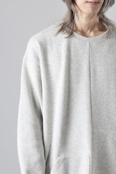 画像をギャラリービューアに読み込む, A.F ARTEFACT ASYMMETRY LOOP HEM TOP / COPE KNIT JERSEY (LIGHT GREY)