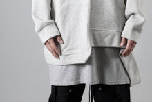 画像をギャラリービューアに読み込む, A.F ARTEFACT ASYMMETRY LOOP HEM TOP / COPE KNIT JERSEY (LIGHT GREY)