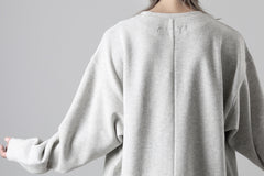 画像をギャラリービューアに読み込む, A.F ARTEFACT ASYMMETRY LOOP HEM TOP / COPE KNIT JERSEY (LIGHT GREY)