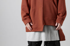 画像をギャラリービューアに読み込む, A.F ARTEFACT ASYMMETRY LOOP HEM TOP / COPE KNIT JERSEY (ORANGE)