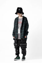 画像をギャラリービューアに読み込む, A.F ARTEFACT SNAPPED OVER SHIRT / OMBRE FLANNEL (BLACK x KHAKI)