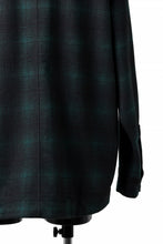 画像をギャラリービューアに読み込む, A.F ARTEFACT SNAPPED OVER SHIRT / OMBRE FLANNEL (BLACK x KHAKI)