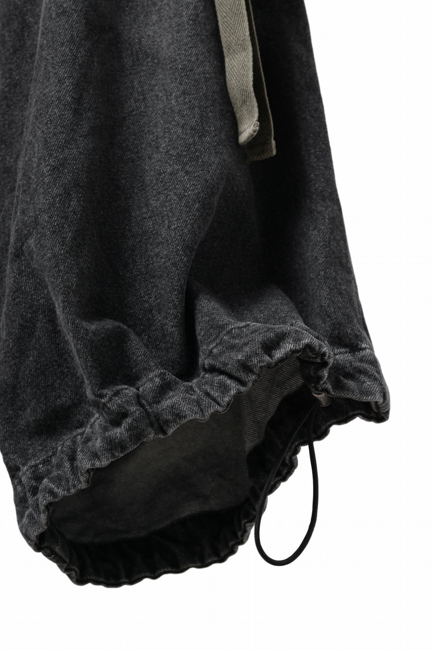 画像をギャラリービューアに読み込む, A.F ARTEFACT EXTREME WIDE CARGO PANTS / FADED AGING DENIM (VINTAGE BLACK)