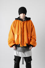 Load image into Gallery viewer, A.F ARTEFACT MA-1 HOODIE JACKET / TEDDY BOA FLEECE (BLACK)
