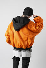 Load image into Gallery viewer, A.F ARTEFACT MA-1 HOODIE JACKET / TEDDY BOA FLEECE (BLACK)