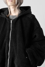 Load image into Gallery viewer, A.F ARTEFACT MA-1 HOODIE JACKET / TEDDY BOA FLEECE (BLACK)