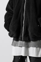 Load image into Gallery viewer, A.F ARTEFACT MA-1 HOODIE JACKET / TEDDY BOA FLEECE (BLACK)