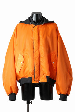 Load image into Gallery viewer, A.F ARTEFACT MA-1 HOODIE JACKET / TEDDY BOA FLEECE (BLACK)