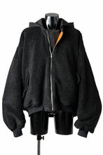Load image into Gallery viewer, A.F ARTEFACT MA-1 HOODIE JACKET / TEDDY BOA FLEECE (BLACK)