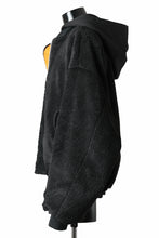 Load image into Gallery viewer, A.F ARTEFACT MA-1 HOODIE JACKET / TEDDY BOA FLEECE (BLACK)