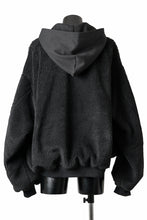 Load image into Gallery viewer, A.F ARTEFACT MA-1 HOODIE JACKET / TEDDY BOA FLEECE (BLACK)