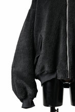 Load image into Gallery viewer, A.F ARTEFACT MA-1 HOODIE JACKET / TEDDY BOA FLEECE (BLACK)