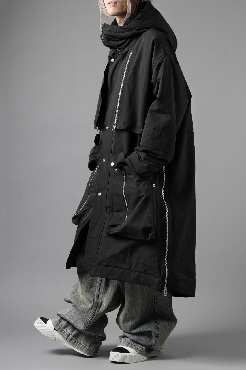 画像をギャラリービューアに読み込む, A.F ARTEFACT ZIP HOODIE COAT / TEDDY BOA FLEECE LINING (BLACK)