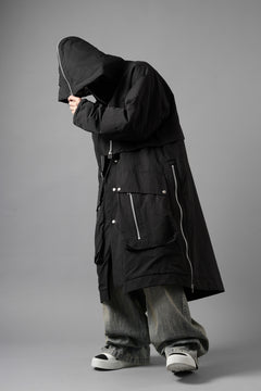 画像をギャラリービューアに読み込む, A.F ARTEFACT ZIP HOODIE COAT / TEDDY BOA FLEECE LINING (BLACK)