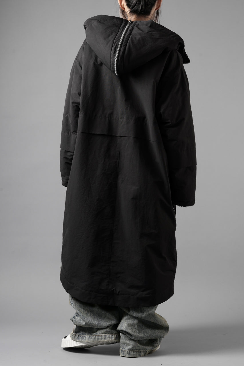画像をギャラリービューアに読み込む, A.F ARTEFACT ZIP HOODIE COAT / TEDDY BOA FLEECE LINING (BLACK)