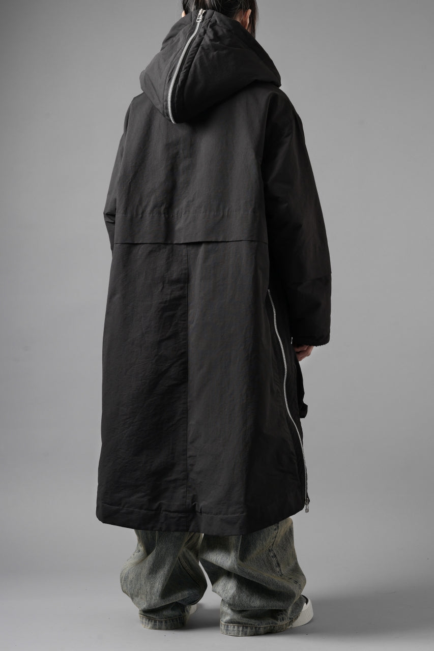 画像をギャラリービューアに読み込む, A.F ARTEFACT ZIP HOODIE COAT / TEDDY BOA FLEECE LINING (BLACK)