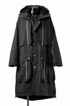 画像をギャラリービューアに読み込む, A.F ARTEFACT ZIP HOODIE COAT / TEDDY BOA FLEECE LINING (BLACK)