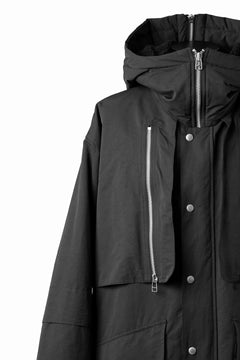 画像をギャラリービューアに読み込む, A.F ARTEFACT ZIP HOODIE COAT / TEDDY BOA FLEECE LINING (BLACK)