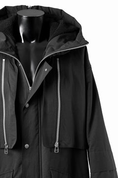 画像をギャラリービューアに読み込む, A.F ARTEFACT ZIP HOODIE COAT / TEDDY BOA FLEECE LINING (BLACK)