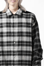 画像をギャラリービューアに読み込む, A.F ARTEFACT SNAPPED OVER SHIRT / CHECK x CORDUROY COMBI (BLACK)