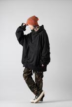 画像をギャラリービューアに読み込む, A.F ARTEFACT RANDOM TUCK EMBROIDERY SWEAT HOODIE (BLACK)