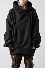 画像をギャラリービューアに読み込む, A.F ARTEFACT RANDOM TUCK EMBROIDERY SWEAT HOODIE (BLACK)
